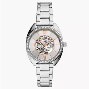 NWT Fossil Vale Automatic Stainless‎ Steel Watch